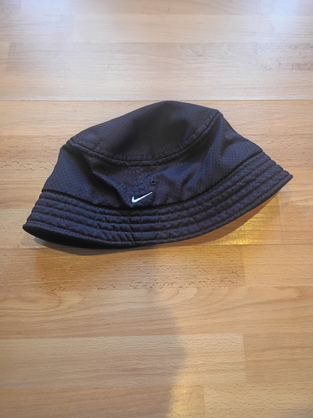 Vintage 90s Nike Bucket Hat Embroidered Swoosh OSFA Black